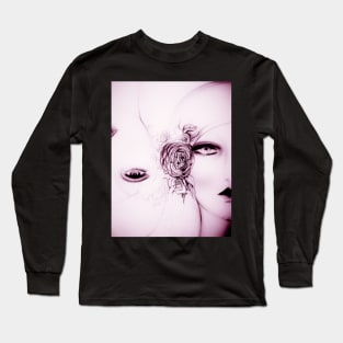 LILAC GIFT SHOP PRINT 70S FACE FASHION TWIN ART DECO POSTER Long Sleeve T-Shirt